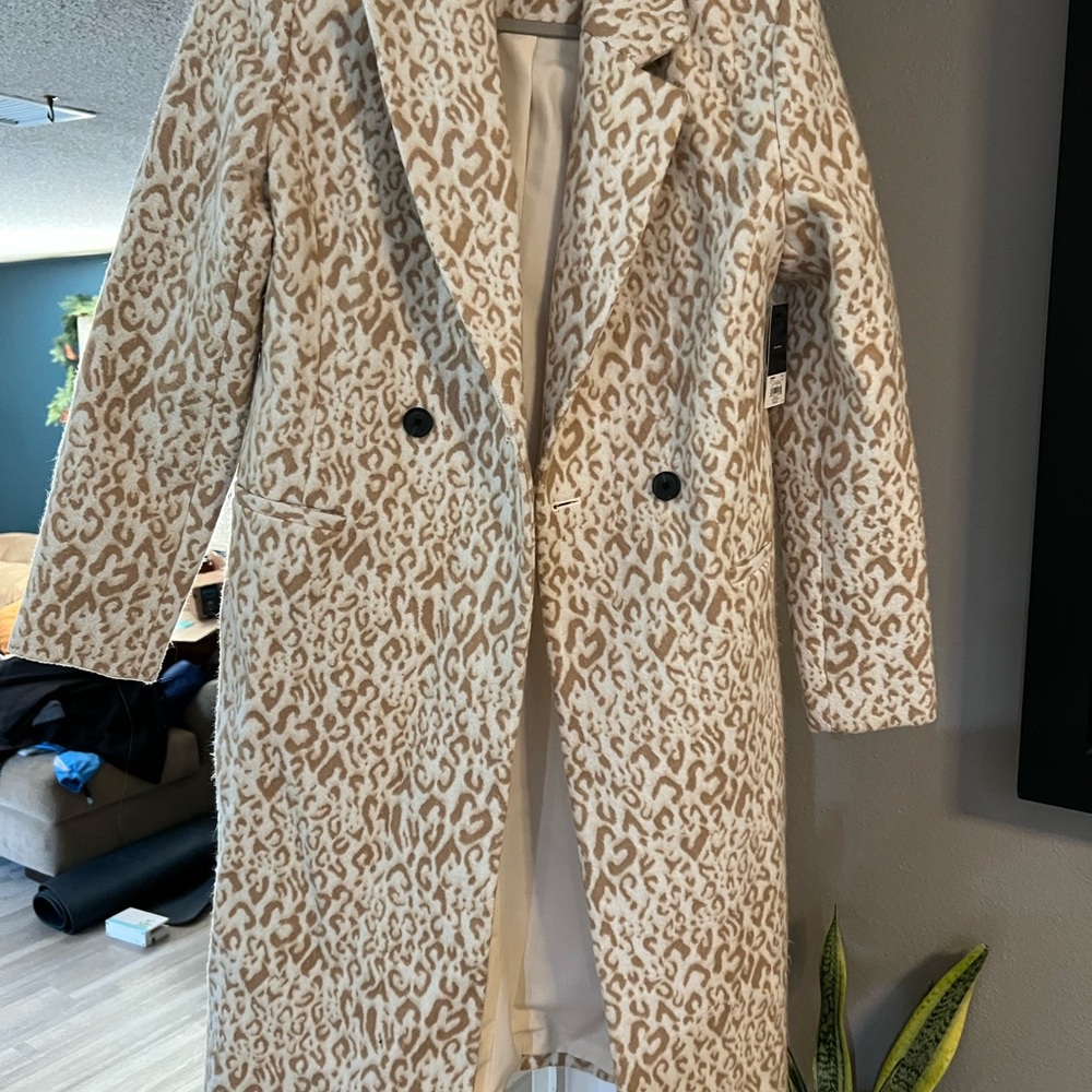 Leopard Print Women's Coat